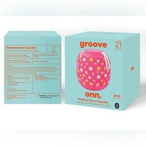 NEW ONN  Pink Portable Bluetooth Speaker